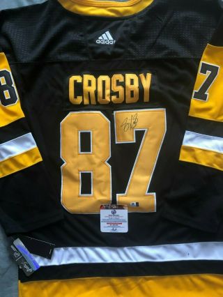 Sidney Crosby Signed Pittsburgh Penguins Black Jersey