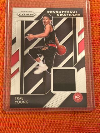 2018 - 19 Prizm Sensational Swatches Trae Young Rookie Rc 97,  Jersey Insert