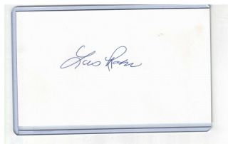 Les Rohr Index Card Signed 1969 Ws Champs Ny Mets Psa/dna Certified Tough Auto