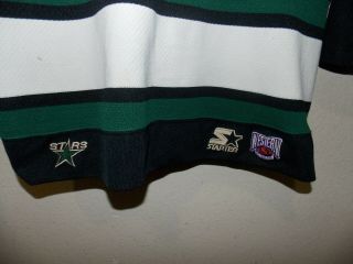 Vintage Starter Dallas Stars Blank NHL Hockey Jersey,  Men L 4