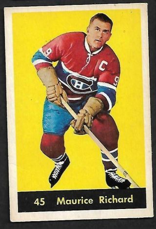1960 - 61 Parkhurst Nhl Hockey: 45 Maurice Richard Lc,  Montreal Canadiens