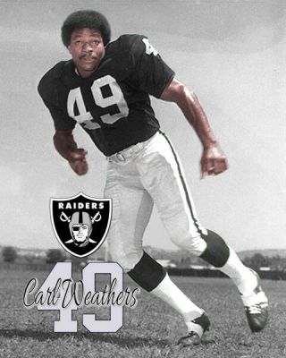 Oakland Raiders Carl Weathers Spotlight Photo 8x10 1 Apollo Creed In Rocky