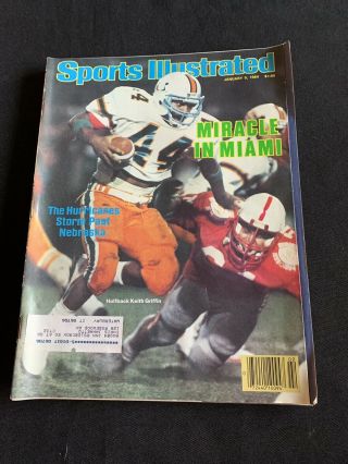 Keith Griffin Miami Hurricanes Sports Illustrated 1/9/1984 Football