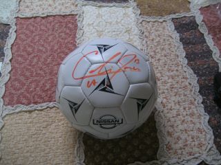 Cobi Jones Us And La Soccer Star Autographed Soccer Ball