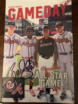 Brian Snitker Autographed 2019 All Star Gameday Atlanta Braves