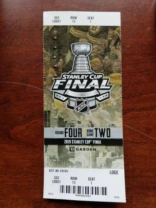 St.  Louis Blues Ticket From First Ever Stanley Cup Finals Win