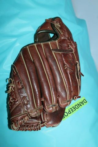 Ted Williams Signed Baseball Glove Mitt Sears Roebuck 16154 Pro Style Pocket 3