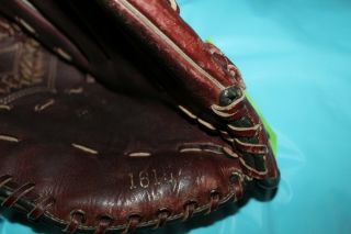 Ted Williams Signed Baseball Glove Mitt Sears Roebuck 16154 Pro Style Pocket 5