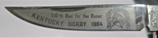 S&d Cutlery Hammer Forged Solingen 1984 Kentucky Derby Knife - Germany -