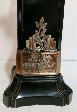 Vintage W.  B.  Mfg.  Silver Plated 1937 E.  S.  G.  C.  Golf Championship Trophy 5