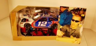 Signed 1/24 Jeremy Mayfield 12 Mobil 1 Nascar Diecast Autographed With Picture