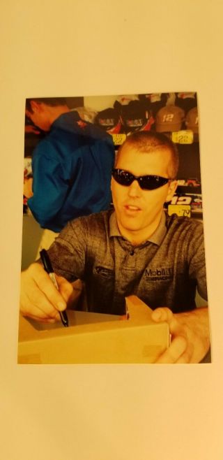 Signed 1/24 Jeremy Mayfield 12 Mobil 1 Nascar Diecast Autographed with picture 5