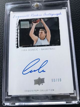 2019 Goodwin Champions Luka Doncic Exquisite Rookie Auto Signature /99