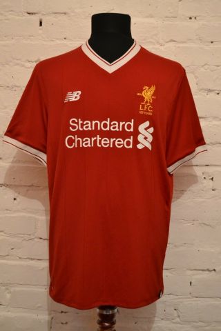 Liverpool England 2017/2018 Home Football Shirt Soccer Jersey Trikot Mens L