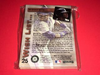 1995 Megacards Baseball Ken Griffey Jr Wish List Set (25) Nm/Mt 3