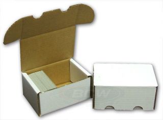 (2) 300 Ct Cardboard Football Baseball Card Storge Box