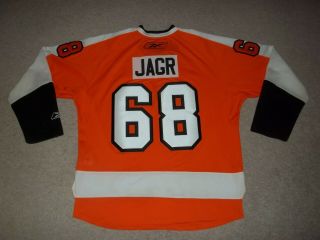Jaromir Jagr Philadelphia Flyers Reebok 68 Orange Large Adult Men 