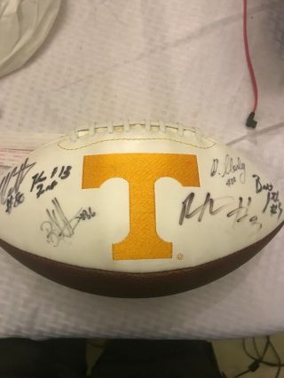 Tennessee Vols Autographed Football Unknown Year And Players