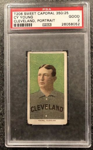 T206 Sweet Caporal Cy Young Psa 2 Good