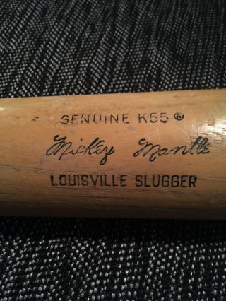 Mickey Mantle 32in Louisville Slugger Bat.  Model 125 K55.
