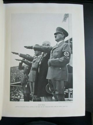 OLYMPIA 1936,  BERLIN,  GERMANY OLYMPICS BOOK,  JESSE OWENS,  HITLER,  GREAT PAGES 4