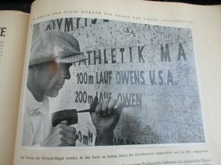 OLYMPIA 1936,  BERLIN,  GERMANY OLYMPICS BOOK,  JESSE OWENS,  HITLER,  GREAT PAGES 6