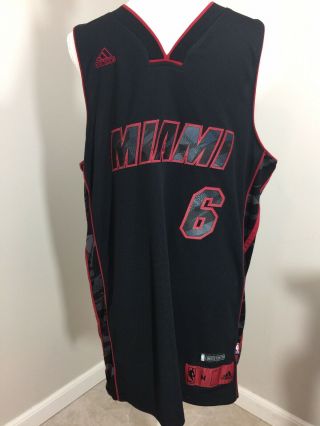Mens Adidas Limited Edition Miami Heat Jersey 6 Lebron James Stitched 2013 Med