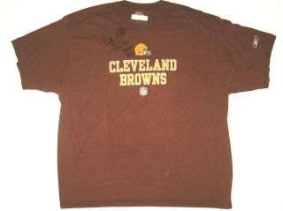 Peyton Hillis Practice Worn & Signed Official Cleveland Browns 40 Reebok Shirt