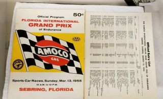 Florida International Grand Prix Of Endurance Sebring 1955 Program
