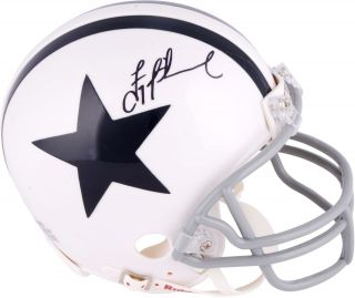 Troy Aikman Nfl Dallas Cowboys Autographed Riddell Throwback Mini Helmet