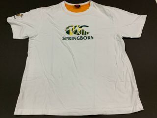 South Africa Springboks Rugby Men’s White T - Shirt - Canterbury - Xl