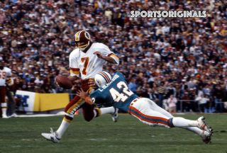 35mm Color Slide - Joe Theismann - Washington Redskins - Bowl Xvii