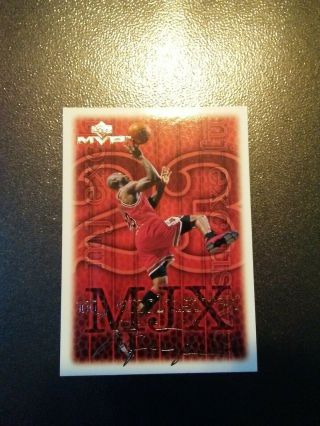 Michael Jordan Upper Deck Mvp Silver Signature Parallel Card