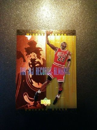Michael Jordan Upper Deck Records Almanac Insert Card