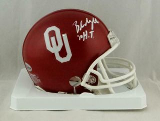 Baker Mayfield Signed Oklahoma Sooners Riddell Mini Helmet W/ Ht - Beckett Auth
