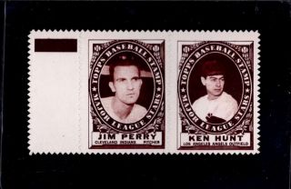1961 Topps Stamp Panels 122 Perry/kenhunt Nm X1722417