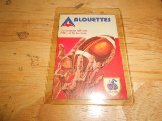 1974 Montreal Alouettes Football Schedule Cfl