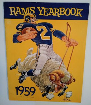 1959 Los Angeles Rams Nfl Yearbook /