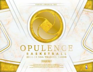 2018 - 19 Panini Opulence Basketball Hobby Box 7/17/19