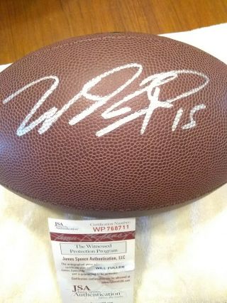 Will Fuller Autographed Full Sized Wilson Football Jsa Certified
