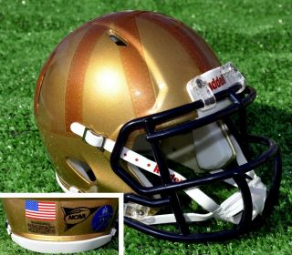 Notre Dame Irish 2017 Rockne Heritage Custom Riddell Speed Mini Football Helmet