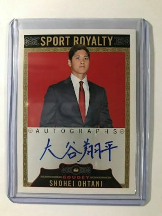 2019 Upper Deck Goodwin Champions Goudey Sports Royalty Autograph Shohei Ohtani