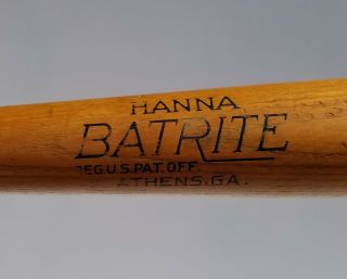 1950 - 60 Jackie Robinson 34 " Hanna Batrite Baseball Bat Louisville Slugger Era