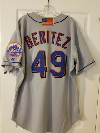 Armando Benitez York Mets 2001 Authentic Team Issued Road Grey Jersey 2