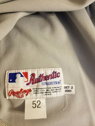 Armando Benitez York Mets 2001 Authentic Team Issued Road Grey Jersey 3