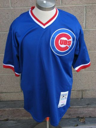 Mitchell & Ness 23 Ryne Sandberg 1984 Authentic Jersey Chicago Cubs Size 54