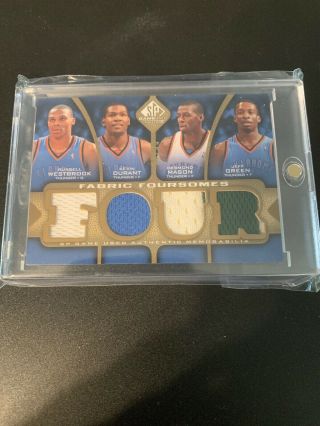 2009 - 10 Sp Game Fabric Foursomes Gold Westbrook & Durant 26/35