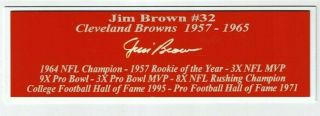 Jim Brown Marcus Allen Custom Autograph Nameplate Football Helmet Jersey