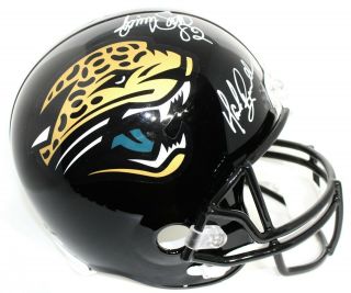 Mark Brunell Jimmy Smith Multi Signed Jacksonville Jaguars Full Size Helmet Jsa