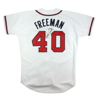 1990 - 93 Marvin Freeman Signed Atlanta Braves Game Worn Jersey Loa